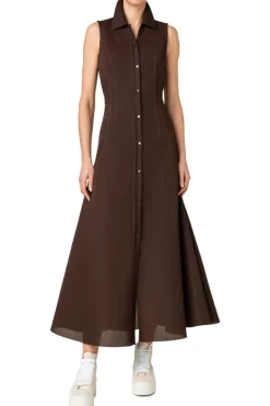 Techno Grid Shirt Dress