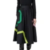 Techno Mesh Tape Intarsia Dress