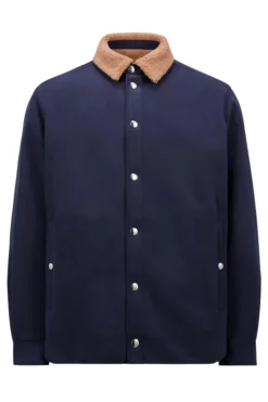 Teddy Trimmed Shirt Jacket