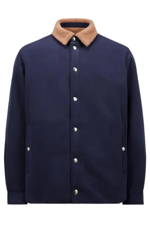 Teddy Trimmed Shirt Jacket