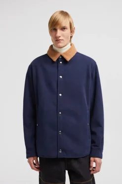 Teddy Trimmed Shirt Jacket