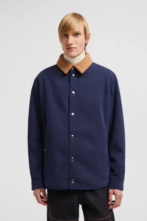 Teddy Trimmed Shirt Jacket