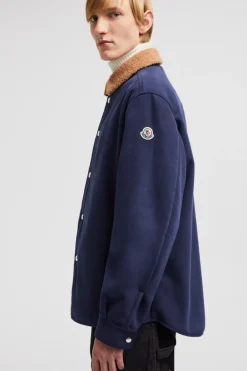 Teddy Trimmed Shirt Jacket