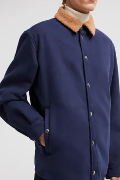 Teddy Trimmed Shirt Jacket