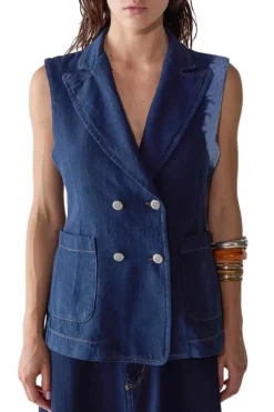 Tie Dye Gilet Blazer