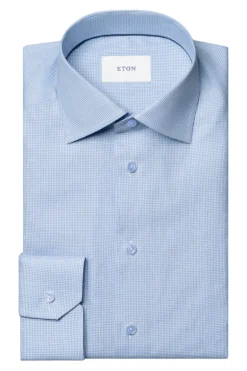 Tonal Button Check Twill Shirt