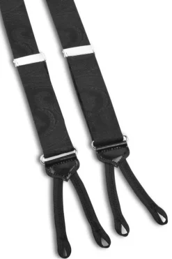 Tonal Paisley Suspenders