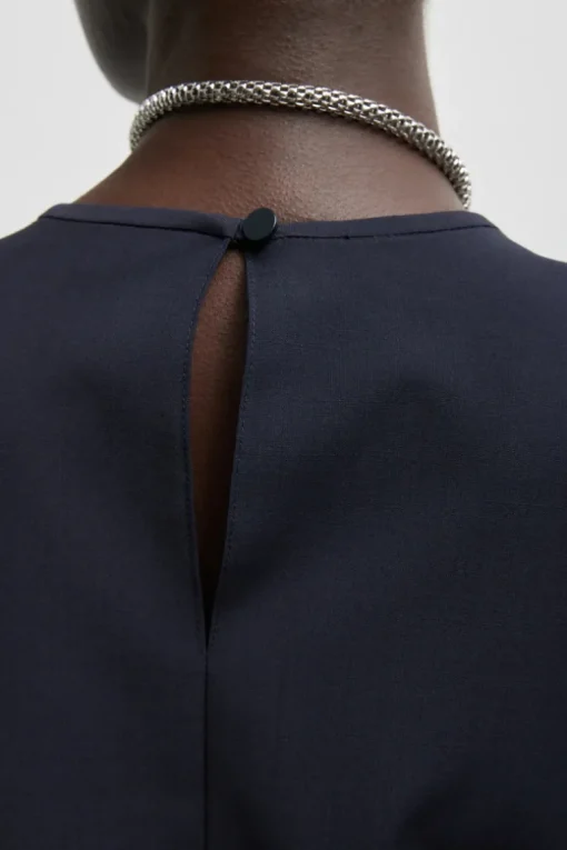 Tropical Wool Tie Front T-Shirt