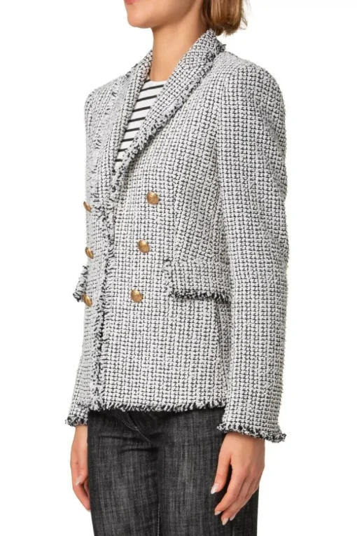 Tweed Double-Breasted Blazer
