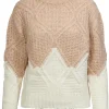 Two-Tone Diamond Sweater