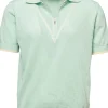 V Trim Zip Polo