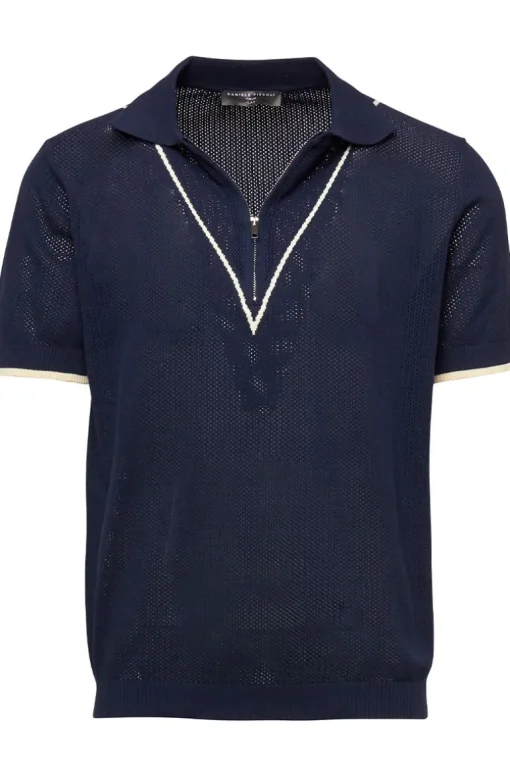 V Trim Zip Polo