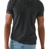 Vintage Wash Henley T-Shirt