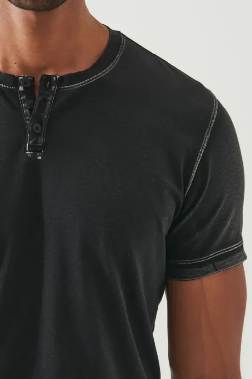 Vintage Wash Henley T-Shirt
