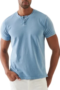 Vintage Wash Henley T-Shirt