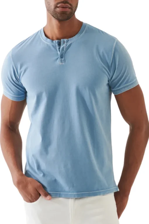 Vintage Wash Henley T-Shirt
