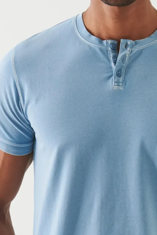 Vintage Wash Henley T-Shirt