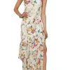 Viola Silk Cowl-Neck Gown