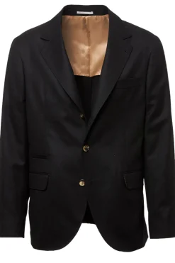 Virgin Wool Flannel Deconstructed Blazer