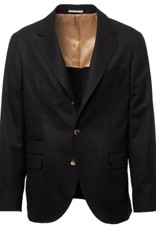 Virgin Wool Flannel Deconstructed Blazer