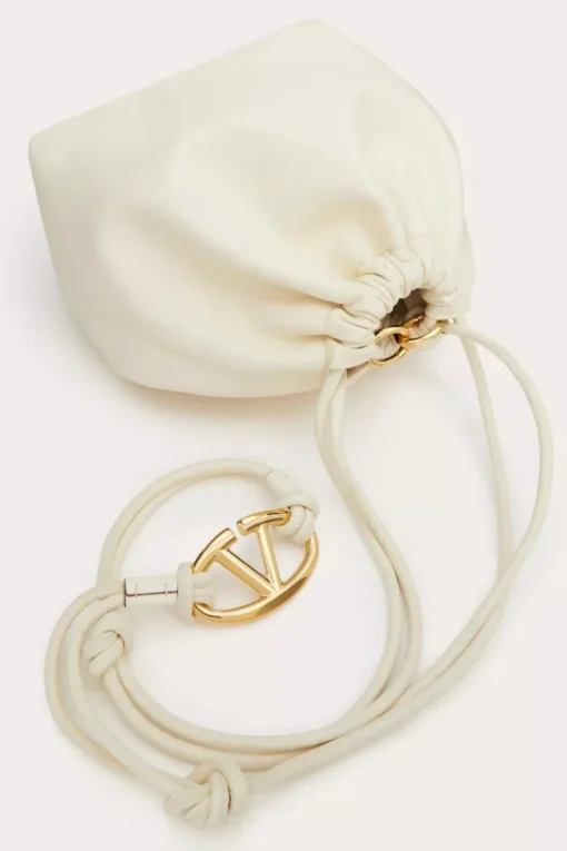 VLogo Pouf Leather Pouch