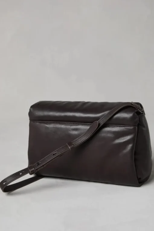 Wet Effect Nappa Handbag