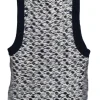 Wool Jacquard Mockneck Top