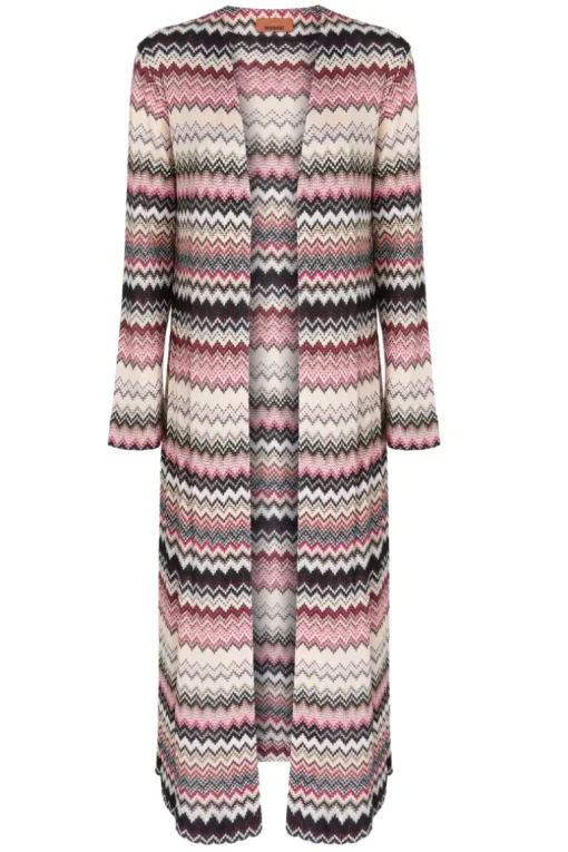 Zig Zag Long Cardigan