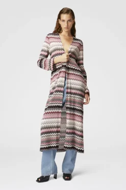 Zig Zag Long Cardigan